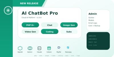 AI ChatBot Pro - Multi‑Provider PHP SaaS