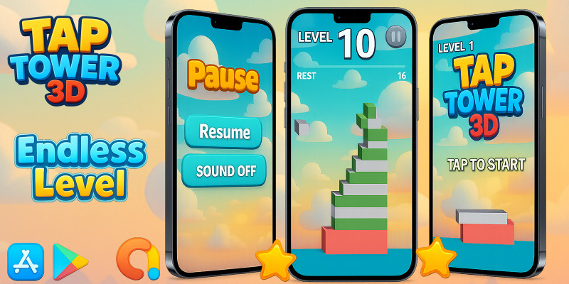 Tap Tower 3D Casual Game