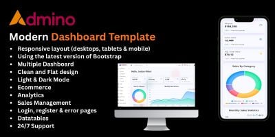Admino - Modern Bootstrap Admin Dashboard
