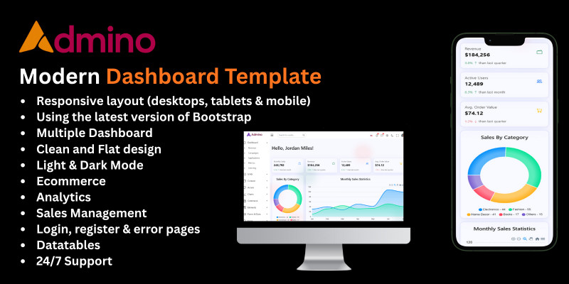 Admino - Modern Bootstrap Admin Dashboard