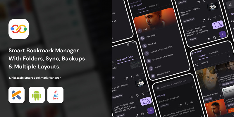 LinkStash - Smart Bookmark Manager Android