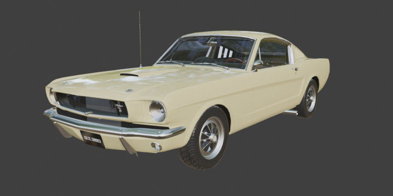 1965 GT350 Vehicle 3D Model