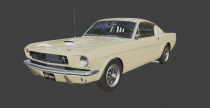 1965 GT350 Vehicle 3D Model Screenshot 1