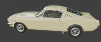 1965 GT350 Vehicle 3D Model Screenshot 2