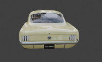 1965 GT350 Vehicle 3D Model Screenshot 3