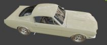 1965 GT350 Vehicle 3D Model Screenshot 4