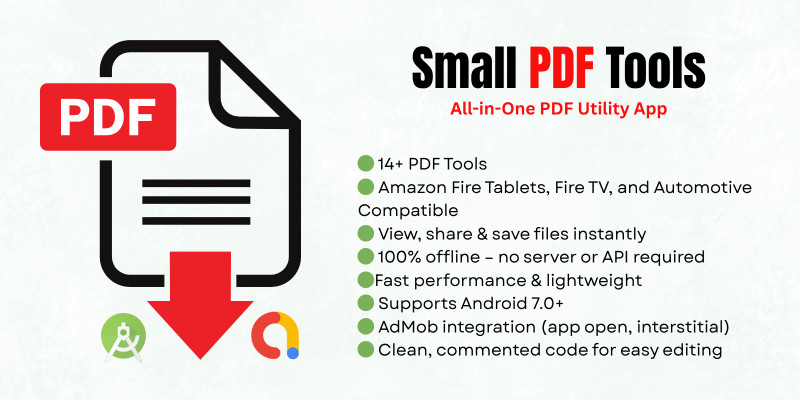 Small PDF Tools - All-in-One PDF Utility App