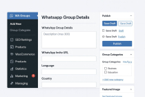 WhatsApp Groups Grid Submission - WordPress Screenshot 2