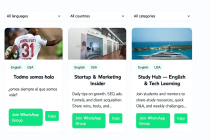WhatsApp Groups Grid Submission - WordPress Screenshot 3