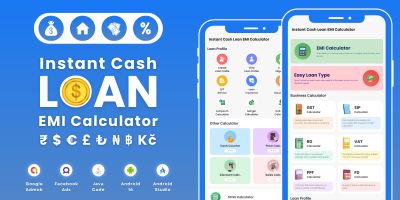 Instant Cash Loan EMI Calculator AdMob Ads Android