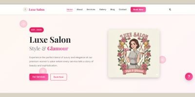 Luxe Salon - Modern Beauty Salon HTML Template