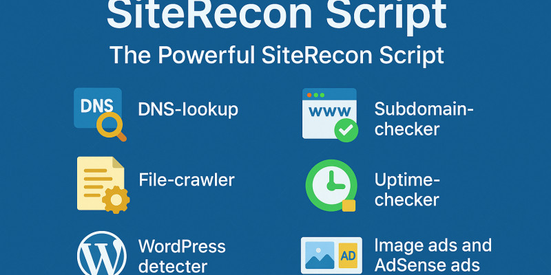SiteRecon Powerfull Web Analysis Script