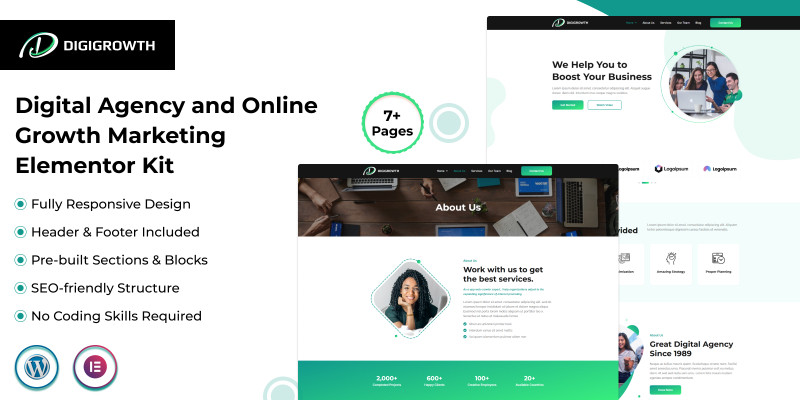 Digigrowth - Online Marketing Elementor Kit
