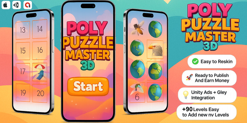 Poly puzzle master 3d - Unity Puzzle Mobile Game