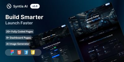 Syntia AI – Futuristic AI Startup Template