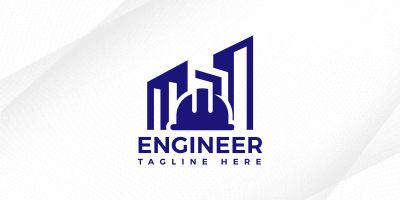 House Construction Engineering Logo Design