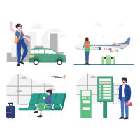 Transport And Logistics Illustration Pack