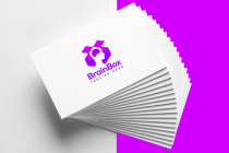 Human Brain Box Logo Design Screenshot 2