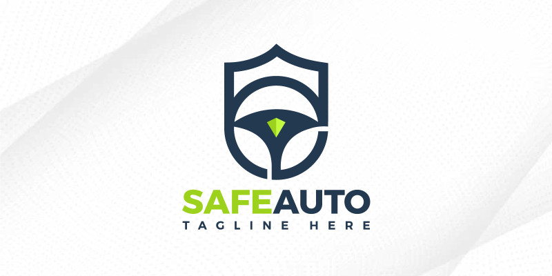 Safe Auto Car Shield Logo Design