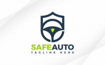 Safe Auto Car Shield Logo Design Screenshot 1
