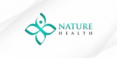 Nature Health Logo Wellness Logo Design