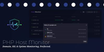 PHP Host Monitor - SSL And Uptime Tracker
