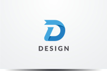 Design Letter D Ribbon Logo Design Vector Screenshot 1