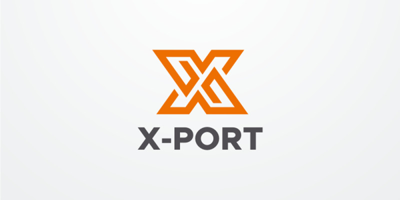 Xport Letter X Logo Design Vector