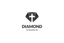 Diamond Church Logo Design Vector Screenshot 4