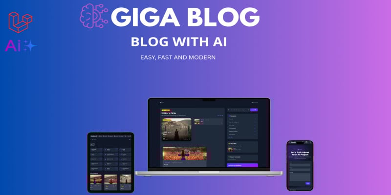 GigaBlog – AI-Powered Laravel Blog Platform