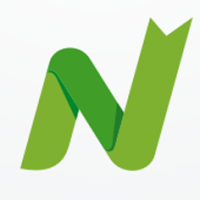 Next Letter N Ribbon Logo Design Vector