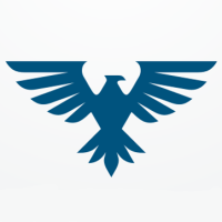 Flying Eagle Logo Design Vector Illustration