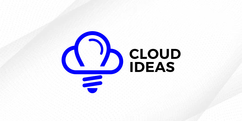Cloud Ideas Logo Design Creative Bulb Cloud  Logo
