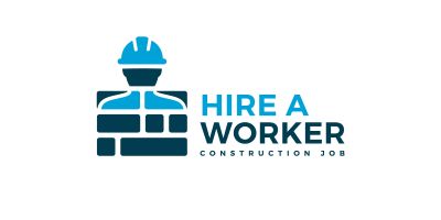 Construction Job Logo HR Recruitment Logo Design