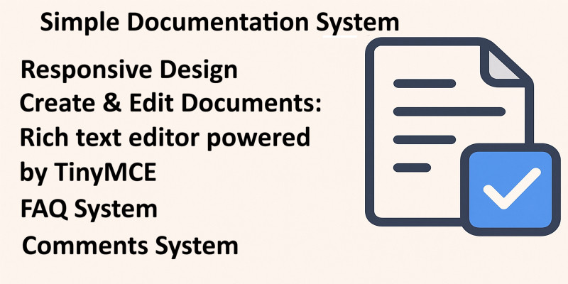Simple Documentation System - Tutorial System