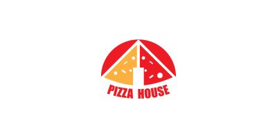 Pizza House Logo Badge Emblem Vector Icon