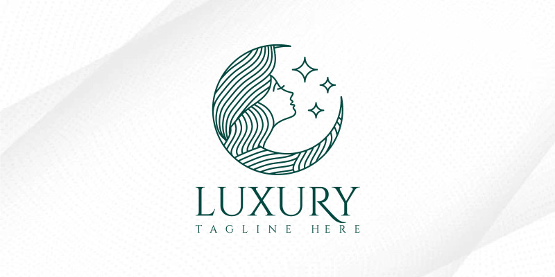Luxury Beautiful Women Logo Spa Aesthetic Logo 