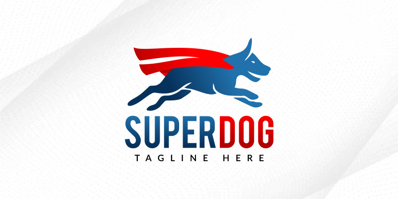 Super Hero Dog Logo Design