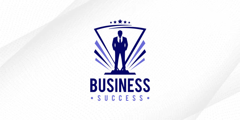 Success Businessman Logo Design Winner Award Logo