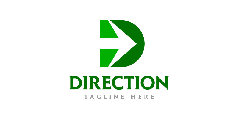 Letter D Direction Logo Design Digging Logo