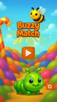 Buzzy Match - HTML5 Construct 3 Match-3 Game Screenshot 1