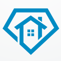 Diamond Home Logo Design Vector