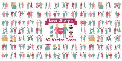 Love Story Icon Pack