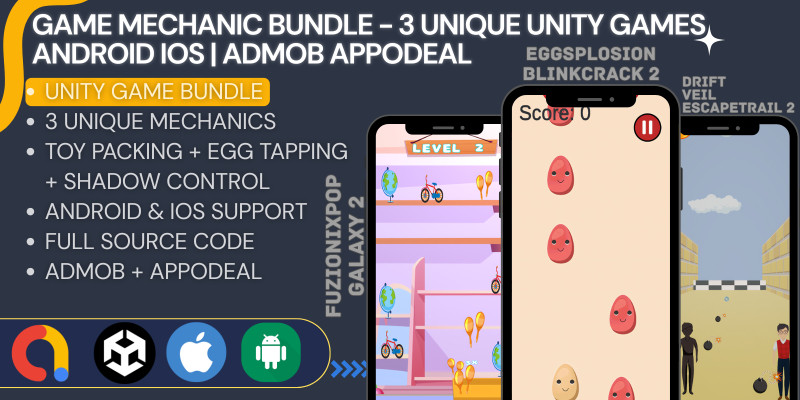 3-in-1 Casual Unity Game Bundle