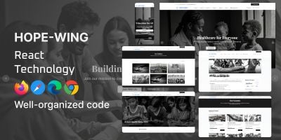 HopeWing - Empower NGO Charity ReactJS Template