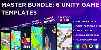 Mobile Game Bundle - 6 Unity Templates