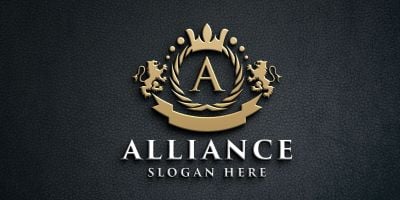 Alliance Luxury Royal Crest Logo