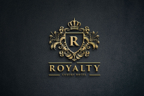 Luxury Gold Monogram Letter R Hotel Logo Screenshot 1