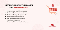 PreOrder Products Manager for WooCommerce Screenshot 1