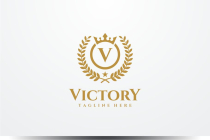 Victory Letter V Luxury Logo Design Vector Screenshot 1